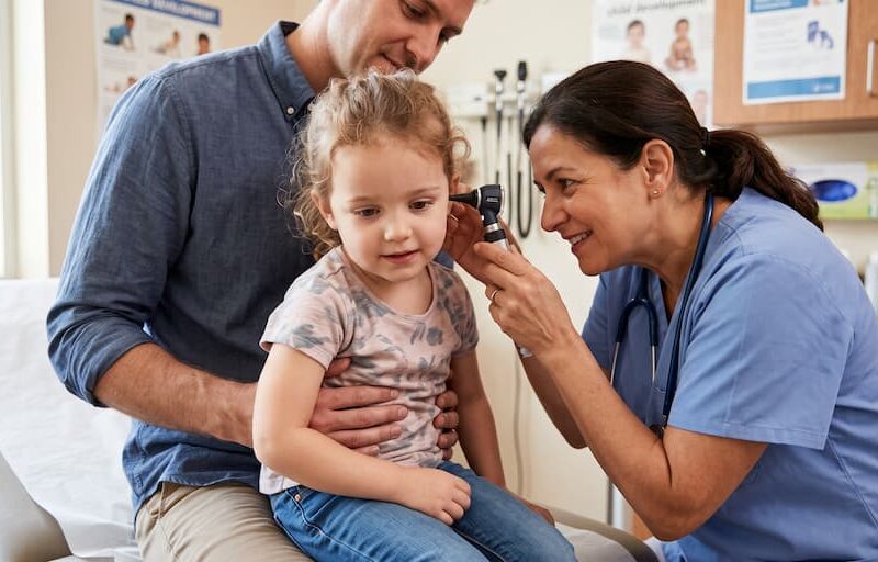 child ear check