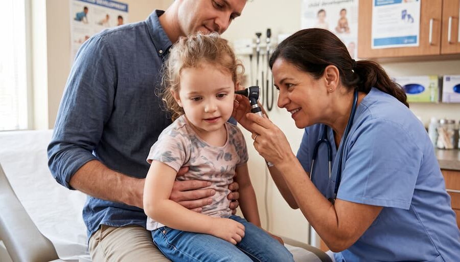 child ear check